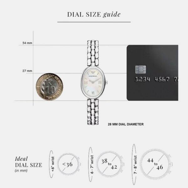 AR11776-5 Women Quartz Mother Of Pearl Dial Analog Stainless Steel Watch AR11776
