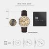 AR11783-6 Men Quartz Beige Dial Analog Leather Watch AR11783