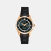 Men Quartz Black Dial Analog Stainless Steel Watch AS9R10X1