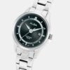 Men Quartz Black Dial Analog Stainless Steel Watch AS9R19X1