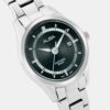 Men Quartz Black Dial Analog Stainless Steel Watch AS9R19X1