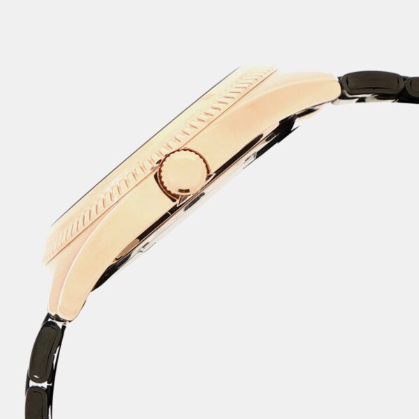 AS9T56X1-3 Men Quartz Black Dial Analog Stainless Steel Watch AS9T56X1