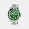 Mechanical Men Automatic Green Dial Analog Stainless Steel Watch AU4053X1