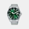 AU4077X1 Mechanical Men Automatic Green Dial Analog Stainless Steel Watch AU4077X1