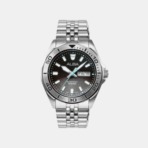 Active Men Quartz Black Dial Analog Stainless Steel Watch AV3575X1