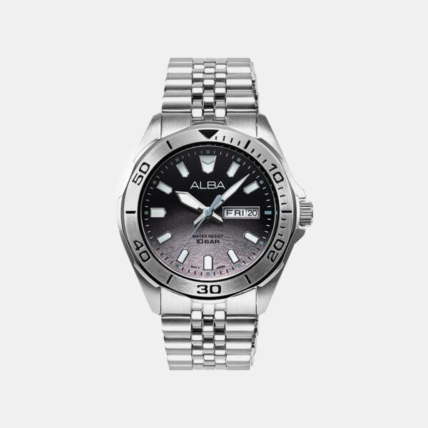 Men Quartz Dual Tone Dial Analog Stainless Steel Watch AV3577X1