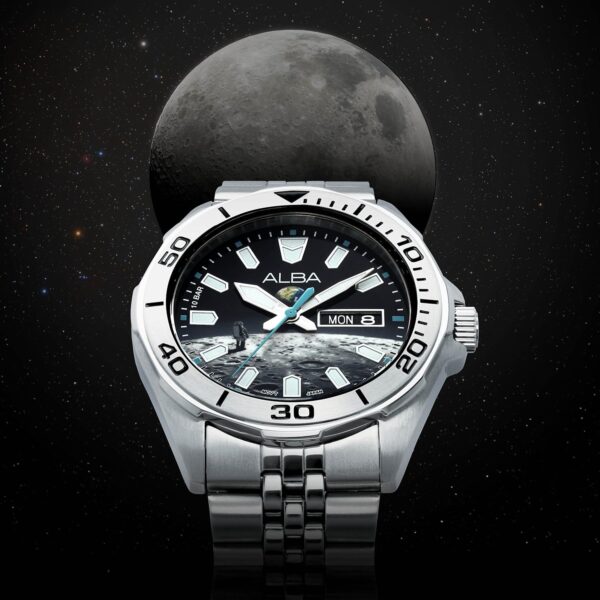 Men Quartz Dual Tone Dial Analog Stainless Steel Watch AV3591X2