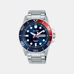 AV3593X1 Men Quartz Blue Dial Analog Stainless Steel Watch AV3593X1