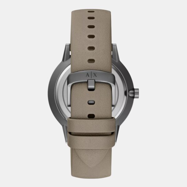 AX2766-1 Men Quartz Grey Dial Analog Leather Watch AX2766