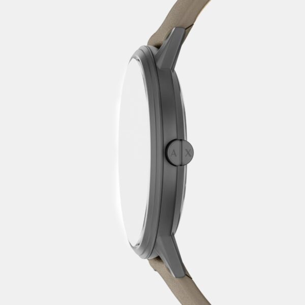 AX2766-2 Men Quartz Grey Dial Analog Leather Watch AX2766