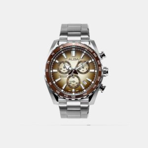 AX7009X1 Signa Men Quartz Brown Dial Chronograph Stainless Steel Watch AX7009X1