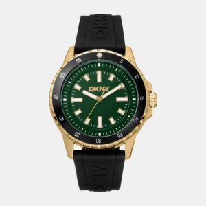 Active Men Quartz Green Dial Analog Silicone Watch DK1G130P0035
