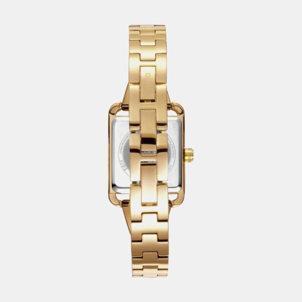 DK1L005M0025_Back City Bangle Women Quartz Champagne Dial Analog Stainless Steel Watch DK1L005M0025