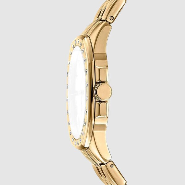 Brooklyn Maxi Women Quartz Champagne Dial Analog Stainless Steel Watch DK1L011M0045