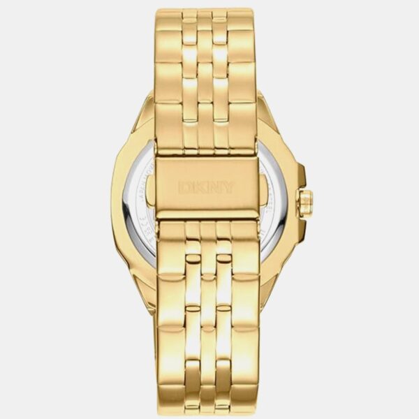 Brooklyn Maxi Women Quartz Champagne Dial Analog Stainless Steel Watch DK1L011M0045