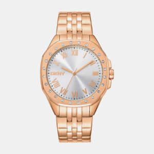 Brooklyn Maxi Women Quartz Silver Dial Analog Stainless Steel Watch DK1L011M0055