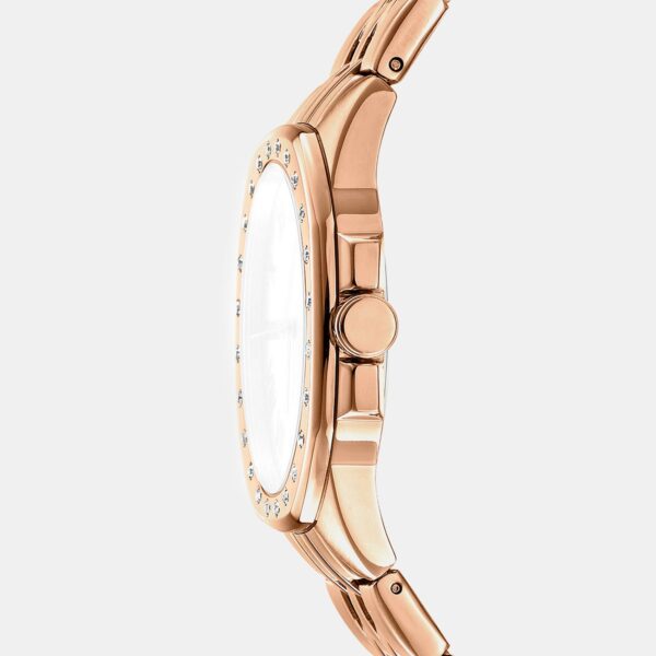 DK1L011M0055_Side Brooklyn Maxi Women Quartz Silver Dial Analog Stainless Steel Watch DK1L011M0055