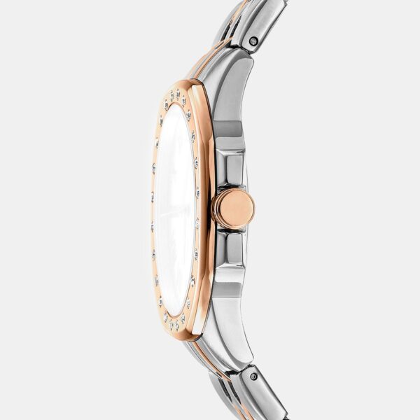 DK1L011M0085_Side Brooklyn Maxi Women Quartz Silver Dial Analog Stainless Steel Watch DK1L011M0085