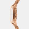 Brooklyn Midi Women Quartz Rose Gold Dial Analog Stainless Steel Watch DK1L012M0075
