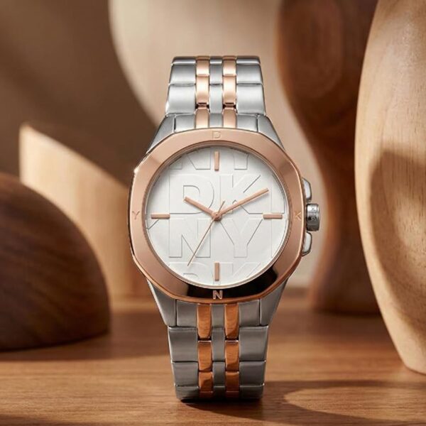 Brooklyn Midi Women Quartz Silver Dial Analog Stainless Steel Watch DK1L012M0105