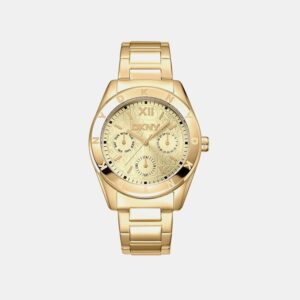 Chambers Multi Sport Women Quartz Champagne Dial Multi-Function Stainless Steel Watch DK1L015M0035