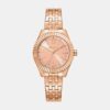 DK1L017M1075_Front Everyday Women Quartz Rose Gold Dial Analog Stainless Steel Watch DK1L017M1075