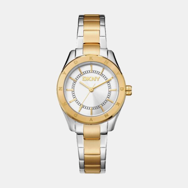 DK1L018M0055_Front Chambers Sport Women Quartz Silver Dial Analog Stainless Steel Watch DK1L018M0055