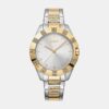 DK1L019M0055_Front Park Ave Glitz Women Quartz Silver Dial Analog Stainless Steel Watch DK1L019M0055