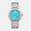 Eastside Logo Women Quartz Blue Dial Analog Stainless Steel Watch DK1L023M0025