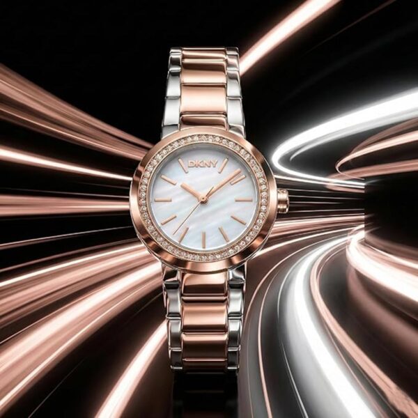 DK1L024M0175-1 Eastside Mini Women Quartz White Mother Of Pearl Dial Analog Stainless Steel Watch DK1L024M0175