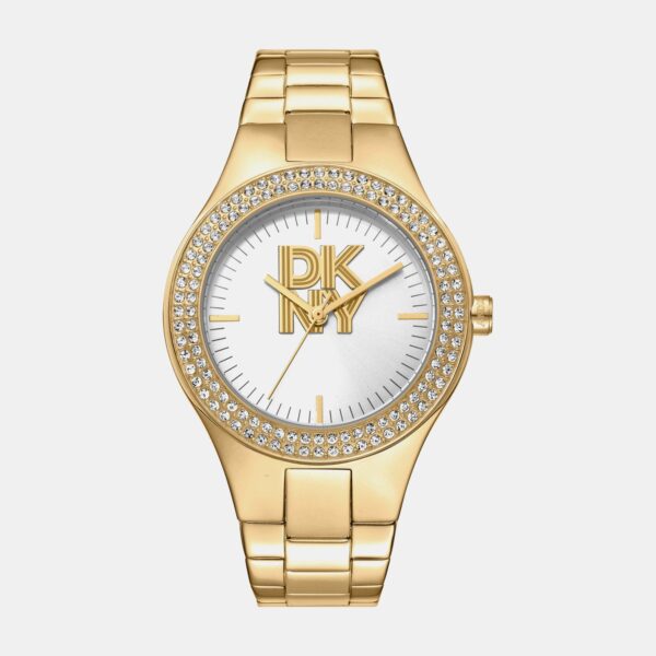 Parsons Glitz Women Quartz Silver Dial Analog Stainless Steel Watch DK1L025M0045