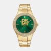 Parsons Glitz Women Quartz Green Dial Analog Stainless Steel Watch DK1L025M0055
