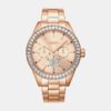 Nolita Multi Glitz Women Quartz Rose Gold Dial Multi-Function Stainless Steel Watch DK1L027M0065