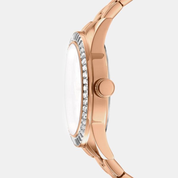 DK1L027M0065_Side Nolita Multi Glitz Women Quartz Rose Gold Dial Multi-Function Stainless Steel Watch DK1L027M0065