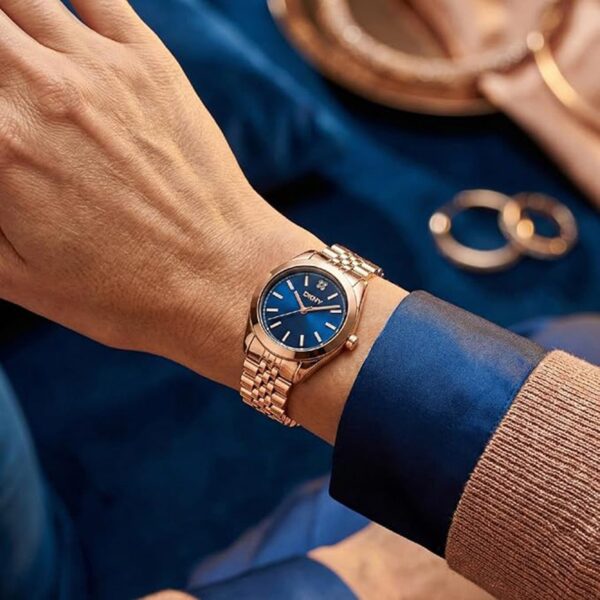 Nolita Midi Women Quartz Blue Dial Analog Stainless Steel Watch DK1L029M0065