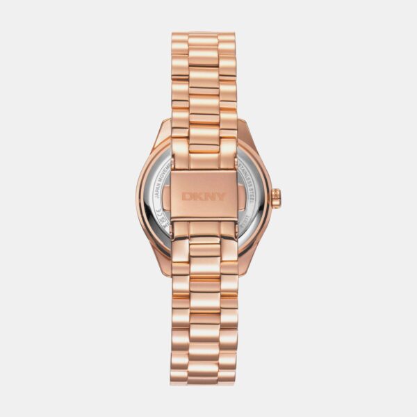 Astoria Logo Women Quartz White Mother Of Pearl Dial Analog Stainless Steel Watch DK1L033M0075