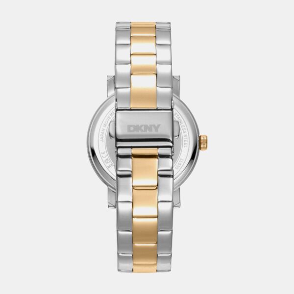 Soho Logo Women Quartz Green Dial Analog Stainless Steel Watch DK1L035M0085