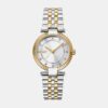 Essential Glitz Women Quartz Silver Dial Analog Stainless Steel Watch DK1L042M0065