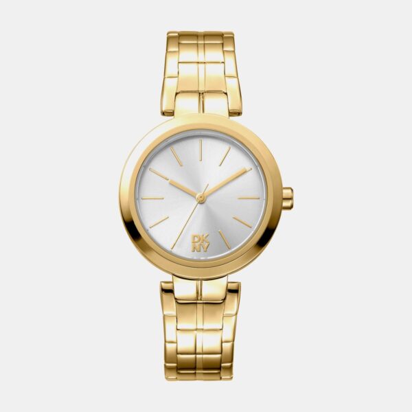 DK1L045M0055_Front Downtown Midi Women Quartz Silver Dial Analog Stainless Steel Watch DK1L045M0055