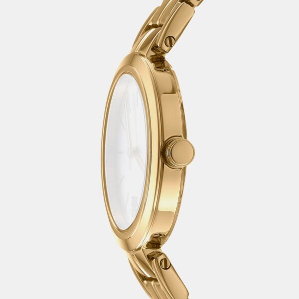 DK1L045M0055_Side Downtown Midi Women Quartz Silver Dial Analog Stainless Steel Watch DK1L045M0055