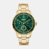 Park Ave Multi Women Quartz Green Dial Multi-Function Stainless Steel Watch DK1L054M0055