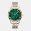 Parsons Glitz Women Quartz Green Dial Analog Stainless Steel Watch DK1L059M0075