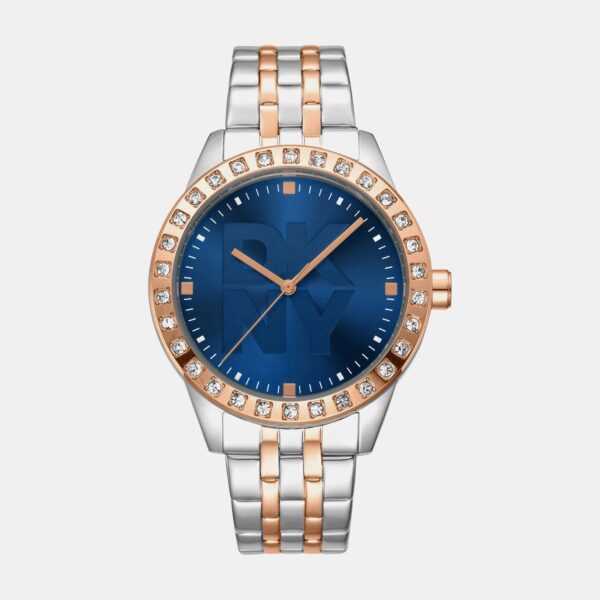 Parsons Glitz Women Quartz Blue Dial Analog Stainless Steel Watch DK1L059M0085