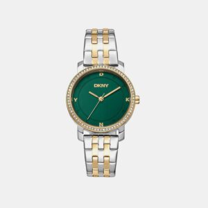 Astoria Glitz Women Quartz Dark Green Dial Analog Stainless Steel Watch DK1L065M0075