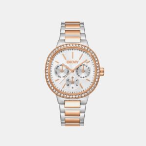 DK1L084M0095 Evening Women Quartz Silver Dial Multi-Function Stainless Steel Watch DK1L084M0095