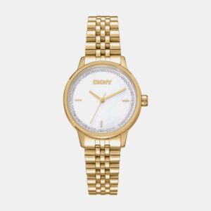 Everyday Women Quartz White Mother Of Pearl Dial Analog Stainless Steel Watch DK1L086M0055
