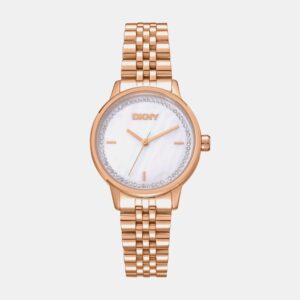 Everyday Women Quartz White Mother Of Pearl Dial Analog Stainless Steel Watch DK1L086M0065