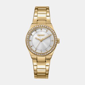 Evening Women Quartz Silver Dial Analog Stainless Steel Watch DK1L100M0065