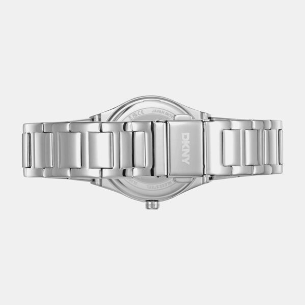 Logo Women Quartz Black Dial Analog Stainless Steel Watch DK1L102M0025