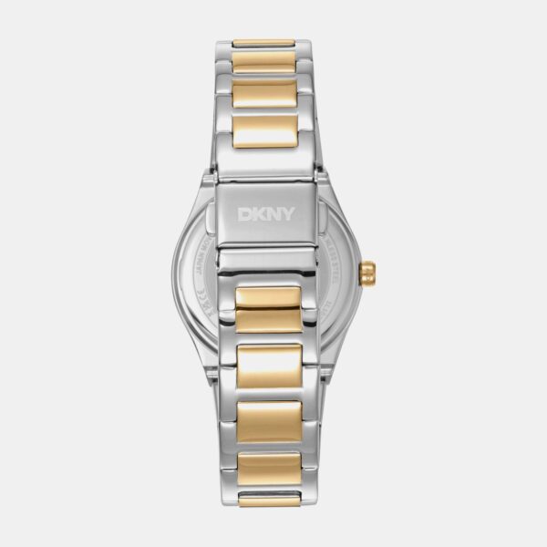 DK1L102M0245_Back Logo Women Quartz Silver Dial Analog Stainless Steel Watch DK1L102M0245